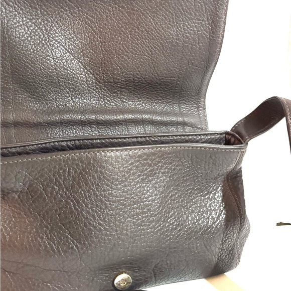 Coach vintage pebbles leather Dark Brown Leather Crossbody Bag - Picture 6 of 10